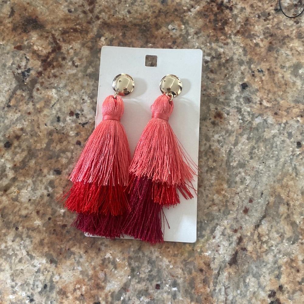 Zara style hm fringe earrings